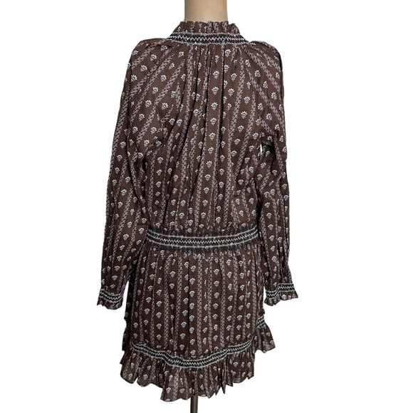 Veronica Beard Brown Floral Mini Dress - Picture 5 of 10